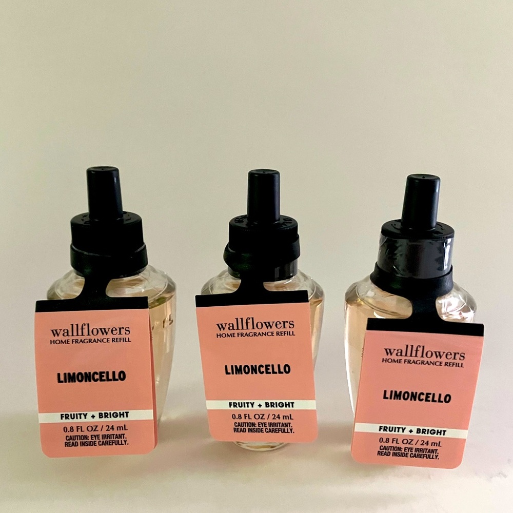 HOME FRAGRANCE *LIMONCELLO *Wallflower Home Fragrance Refills Set of 3 NWT